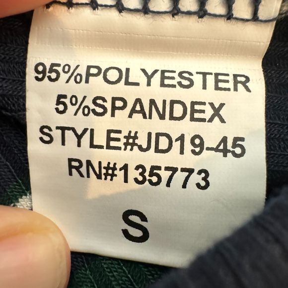 NWT* Olivaceous Striped Tank Dress in Navy and Green - Women's S - Picture 7 of 7